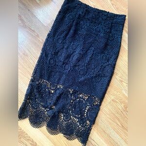 Black Lace Skirt